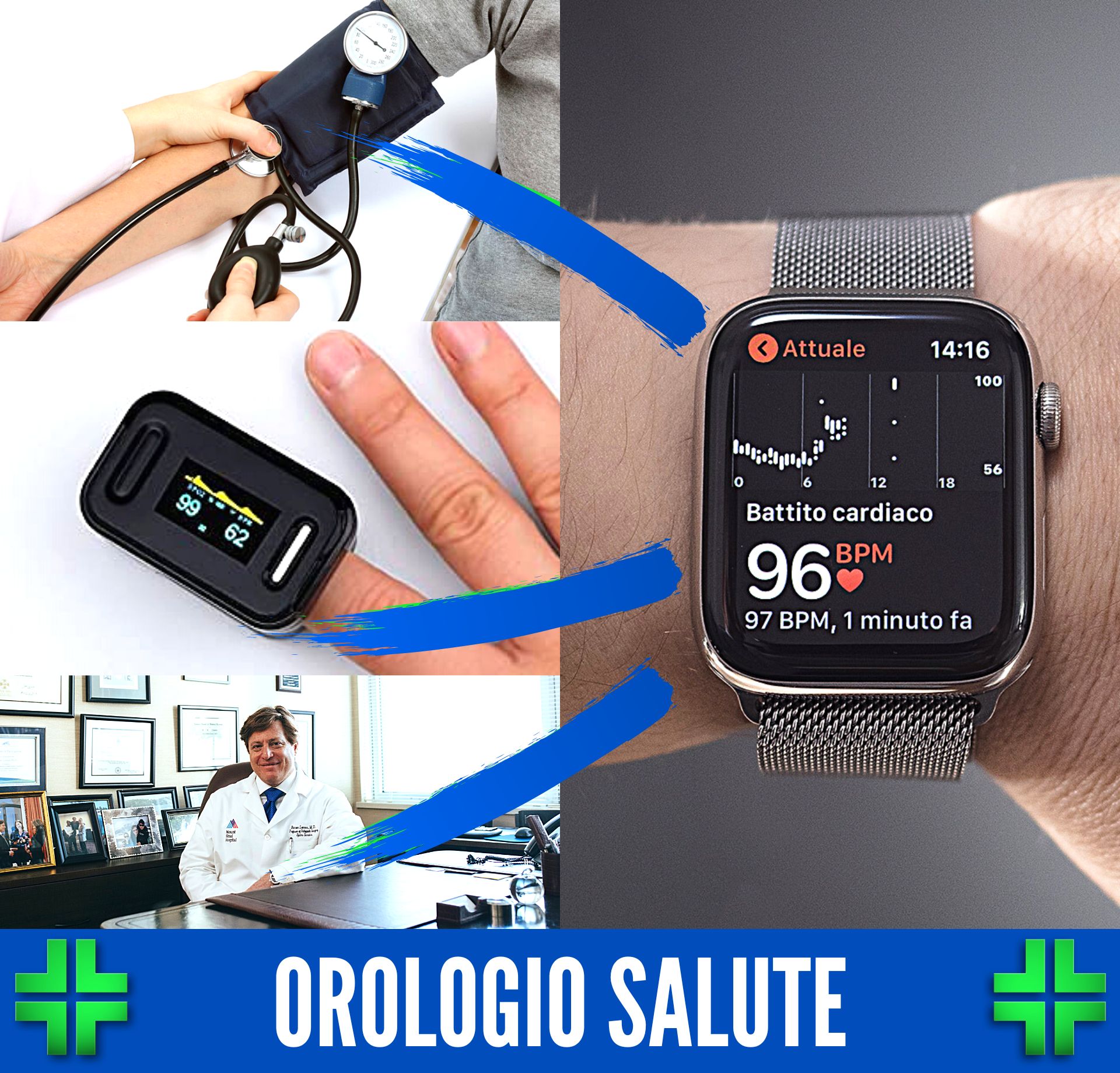 smartwatch con misuratore di pressione